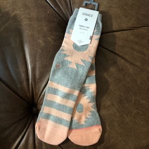 Womens Tomboy Crew Peach Joyride Socks.